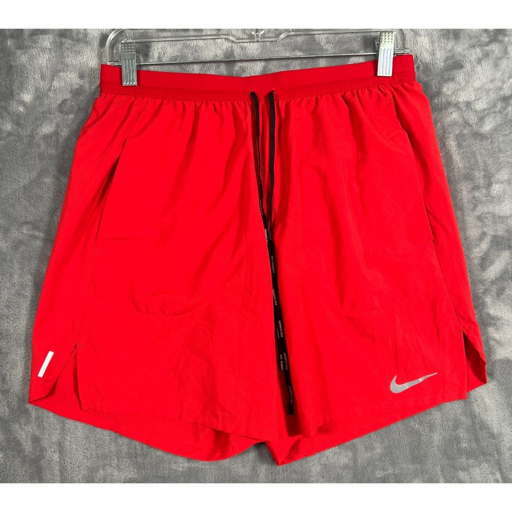 Nike Flex Stride Mens 7" Brief Running Shorts Medium Red Dri Fit Gym Exercise